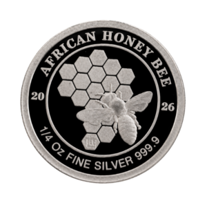 1/4 oz Silver African Honeybee Round 99.99% (High Purity)
